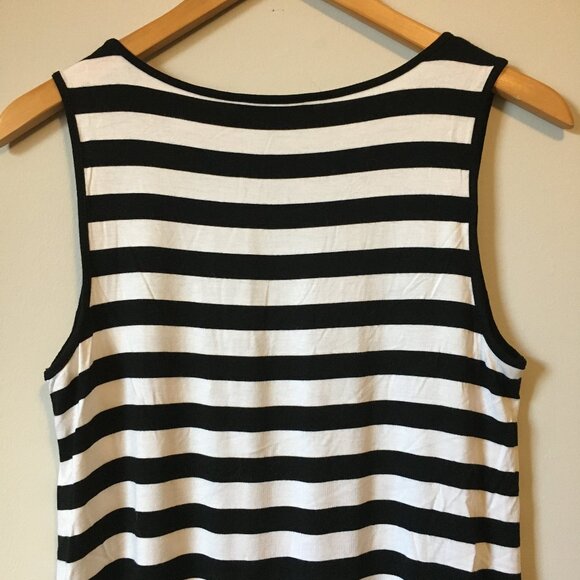 Cable & Gauge Burtonesque Striped A-line Tank Top - Picture 5 of 14